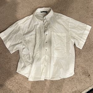 Zara Women’s Short Sleeve Button Up